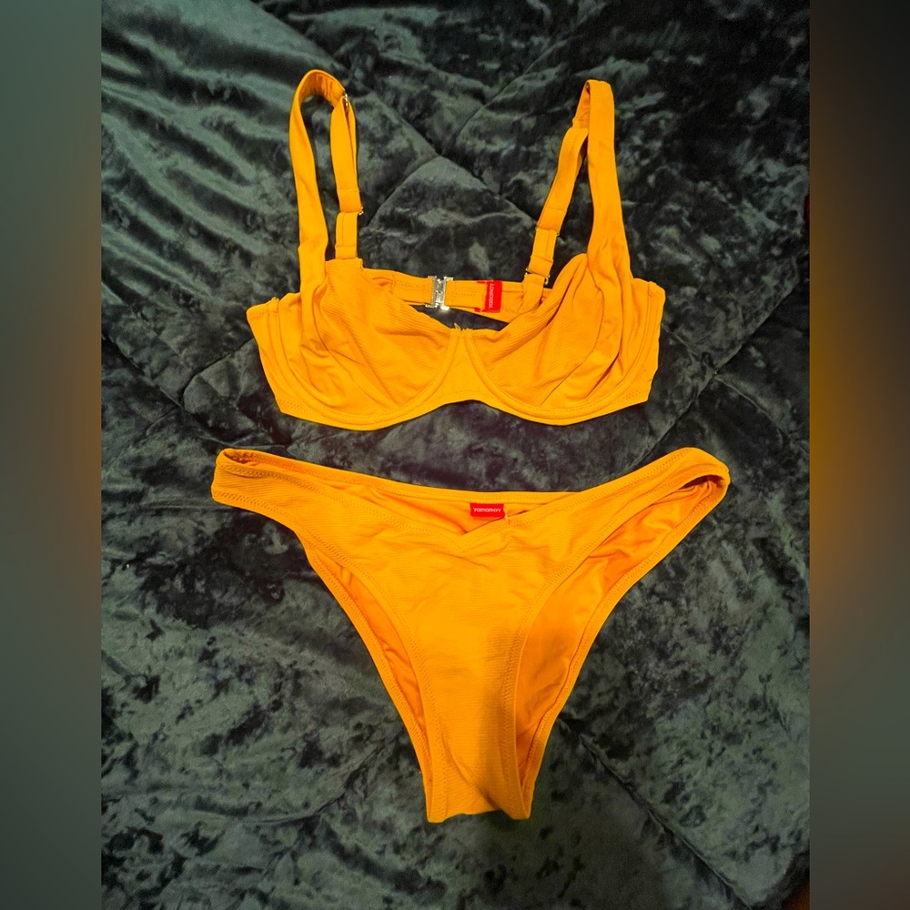 Yamamay | Bikini Set | Gold Yellow | Underwire | High Cut Bottom | Large
